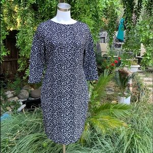 JM STUDIO by JOHN MEYER Black White Dress Plus 14